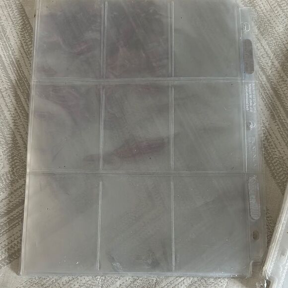 (45+6) Clear Trading Card Sleeves - 9 Per Page - Picture 3 of 4
